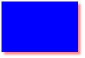 Example canvas shadow - a blue rectangle with a red shadow.